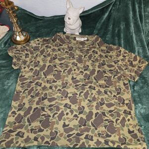Ralph Lauren Polo Camouflage Henley Tee, Fits Like A 4x